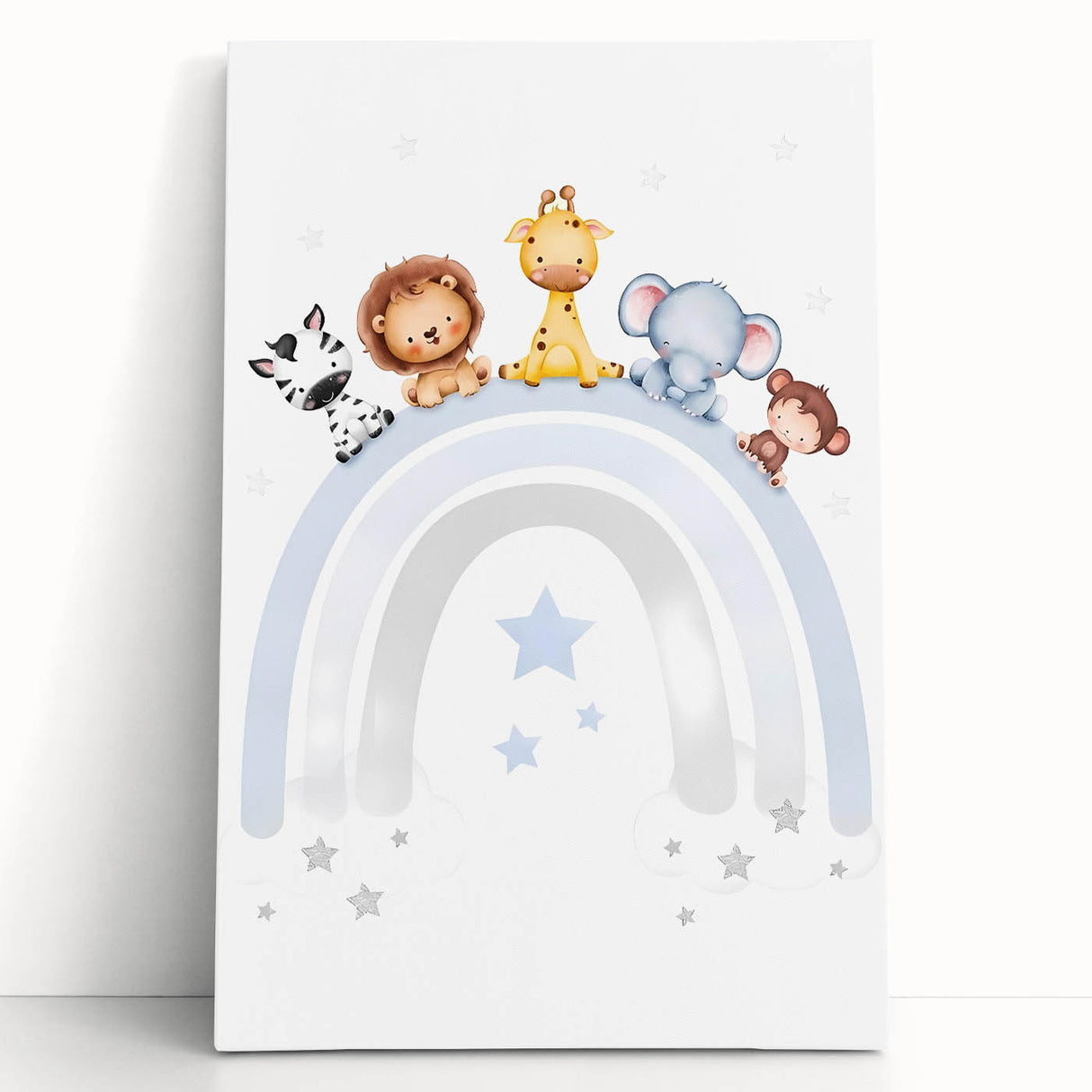 Safari Animal Nursery Wall Art - Baby Room Decor Print