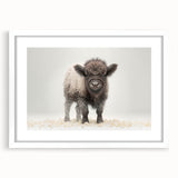 Adorable Baby Bison Wall Art - Perfect for Kids Room Decor
