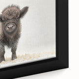 Adorable Baby Bison Wall Art - Perfect for Kids Room Decor