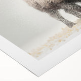 Adorable Baby Bison Wall Art - Perfect for Kids Room Decor