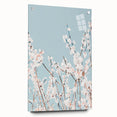 Large abstract wall art featuring vibrant spring hues on acrylic glass, ideal for bedroom or dining room decor.
