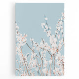 Black and white large art canvas of a spring tree, ideal for kitchen wall art.