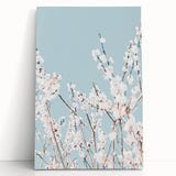 Black and white abstract floral design on a large stretched canvas, ideal for kitchen wall art or bedroom ambiance.