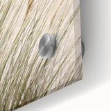 Large abstract wall art on acrylic glass depicting summer themes in vibrant colors, ideal for dining room art.