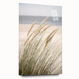 Large abstract wall art on acrylic glass featuring swirling blue and green tones, suitable for bedroom or dining room decor.