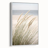 Vintage poster art featuring a colorful summer design on an extra-large framed canvas, ideal for living room decor.