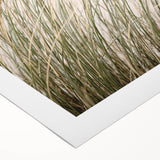 Art deco poster featuring a summer scene on rolled canvas, with pastel color palette, suitable for dining room wall art.