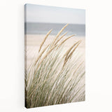 Landscape painting of a summer scene on stretched canvas, featuring warm hues, ideal for kitchen wall art.