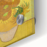 Large abstract wall art print on acrylic glass featuring mid-century modernist style, ideal for dining room art.