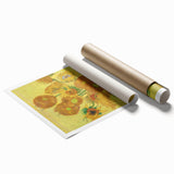 Extra large rolled canvas print featuring a floral art design in vibrant colors.