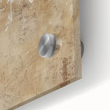 Close-up of abstract strokes wall art design on acrylic glass, showcasing vibrant colors and fluid shapes, perfect for modern interior decor.