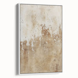 Framed canvas wall art showcasing abstract strokes in soothing pastel colors, displayed from a side view, perfect for modern home decor.