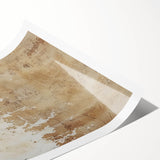 Abstract wall art print featuring vibrant strokes in shades of blue, orange, and yellow. Perfect for modern decor, showcasing dynamic movement and creativity.