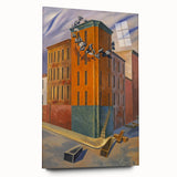 Modern Wall Art: Urban Surrealism - Bold Architectural Abstract Print