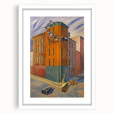 Modern Wall Art: Urban Surrealism - Bold Architectural Abstract Print