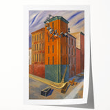 Modern Wall Art: Urban Surrealism - Bold Architectural Abstract Print