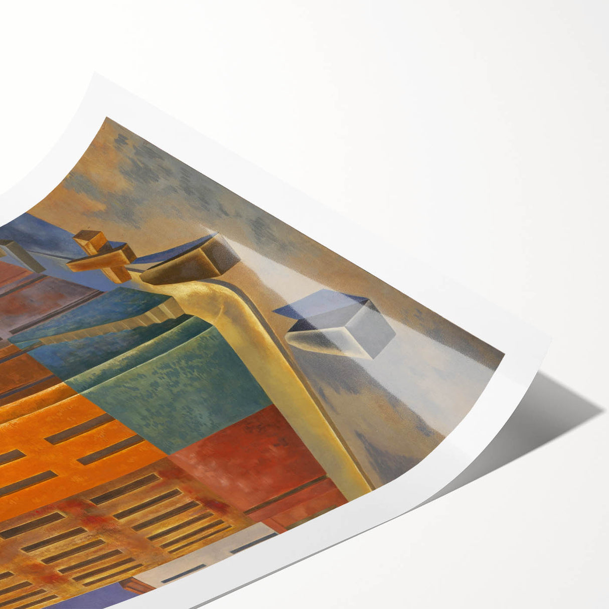 Modern Wall Art: Urban Surrealism - Bold Architectural Abstract Print