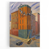 Modern Wall Art: Urban Surrealism - Bold Architectural Abstract Print