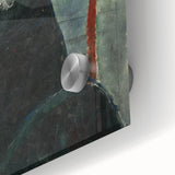 Modern Wall Art: Woman with Red Hair - Elegant Abstract Portrait