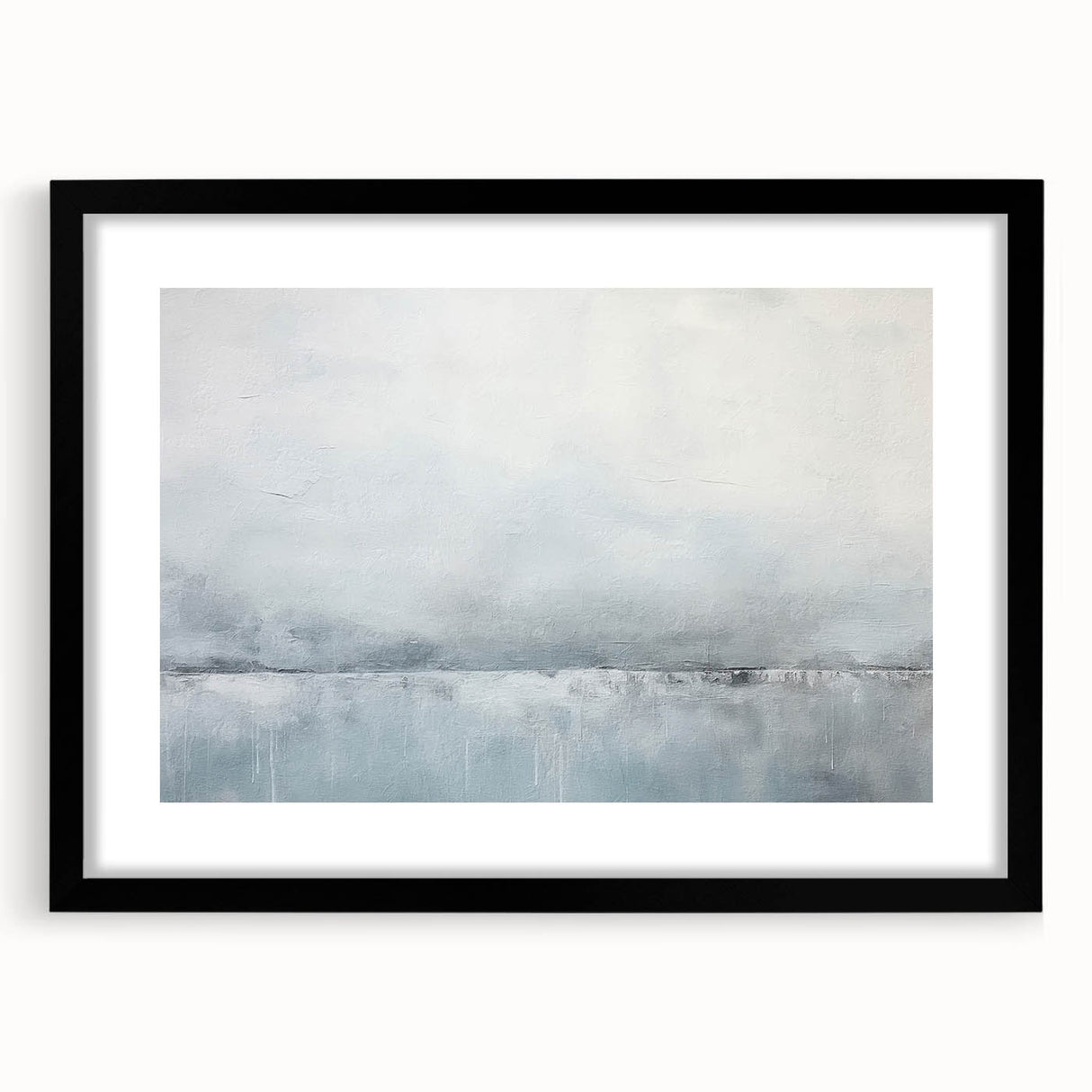 Abstract strokes wall art framed in black, showcasing vibrant colors and dynamic patterns, perfect for modern home decor. Adds a contemporary touch to any room.