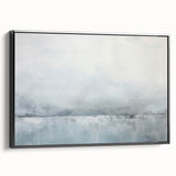 Framed canvas wall art displaying abstract strokes in black and white, showcasing modern design elements, ideal for contemporary home decor.