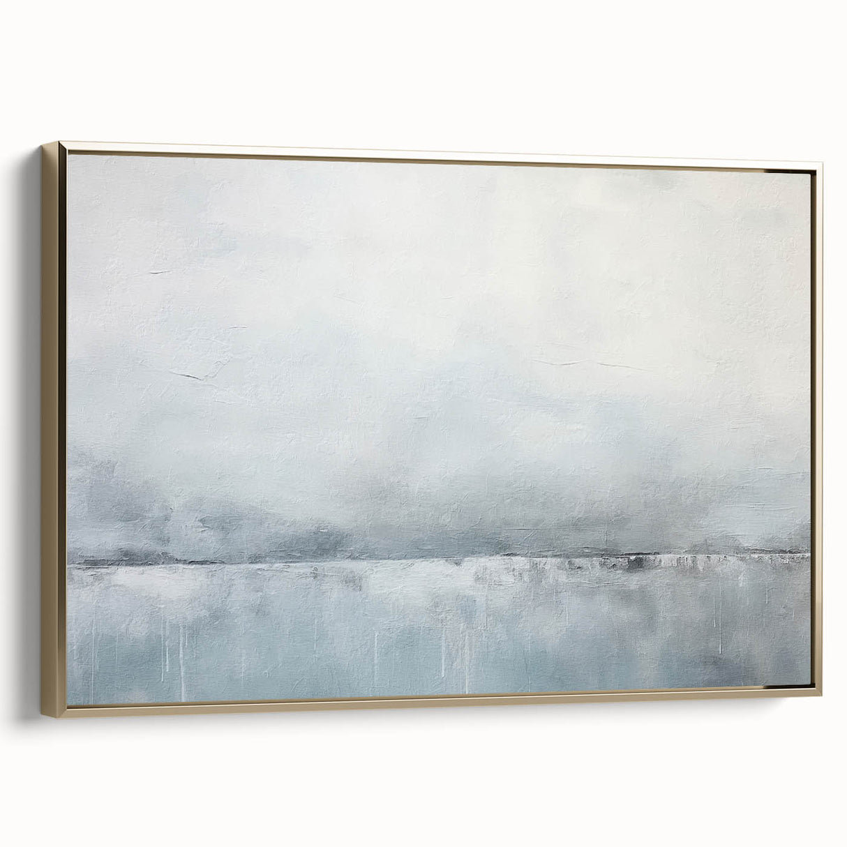 Abstract wall art featuring dynamic gold strokes on a textured canvas, elegantly framed, showcasing a modern design ideal for contemporary home decor.