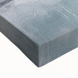 Close-up of an abstract strokes wall art canvas showcasing vibrant blue, orange, and gold hues, ideal for modern home decor and artistic enhancement.