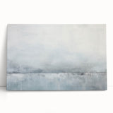 Abstract strokes wall art on stretched canvas, featuring vibrant hues of blue, orange, and yellow. Ideal for modern home decor, adding a dynamic artistic touch to any room.