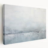 Abstract wall art canvas featuring vibrant strokes in shades of blue, orange, and yellow, showcasing a modern design ideal for contemporary decor. Perfect for enhancing living spaces with a splash of color and artistic flair.