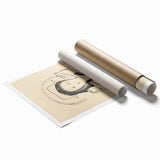 Modern Wall Art: Couple - Minimalist Abstract Line Drawing Print