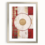 Abstract strokes wall art framed in silver, showcasing vibrant colors and dynamic patterns. Perfect for modern home decor, enhancing any living space with style.