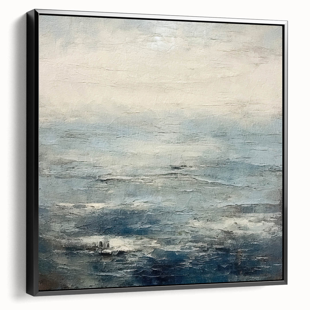 Framed abstract strokes wall art showcasing bold black and white designs. The canvas adds a modern touch, perfect for contemporary home decor.