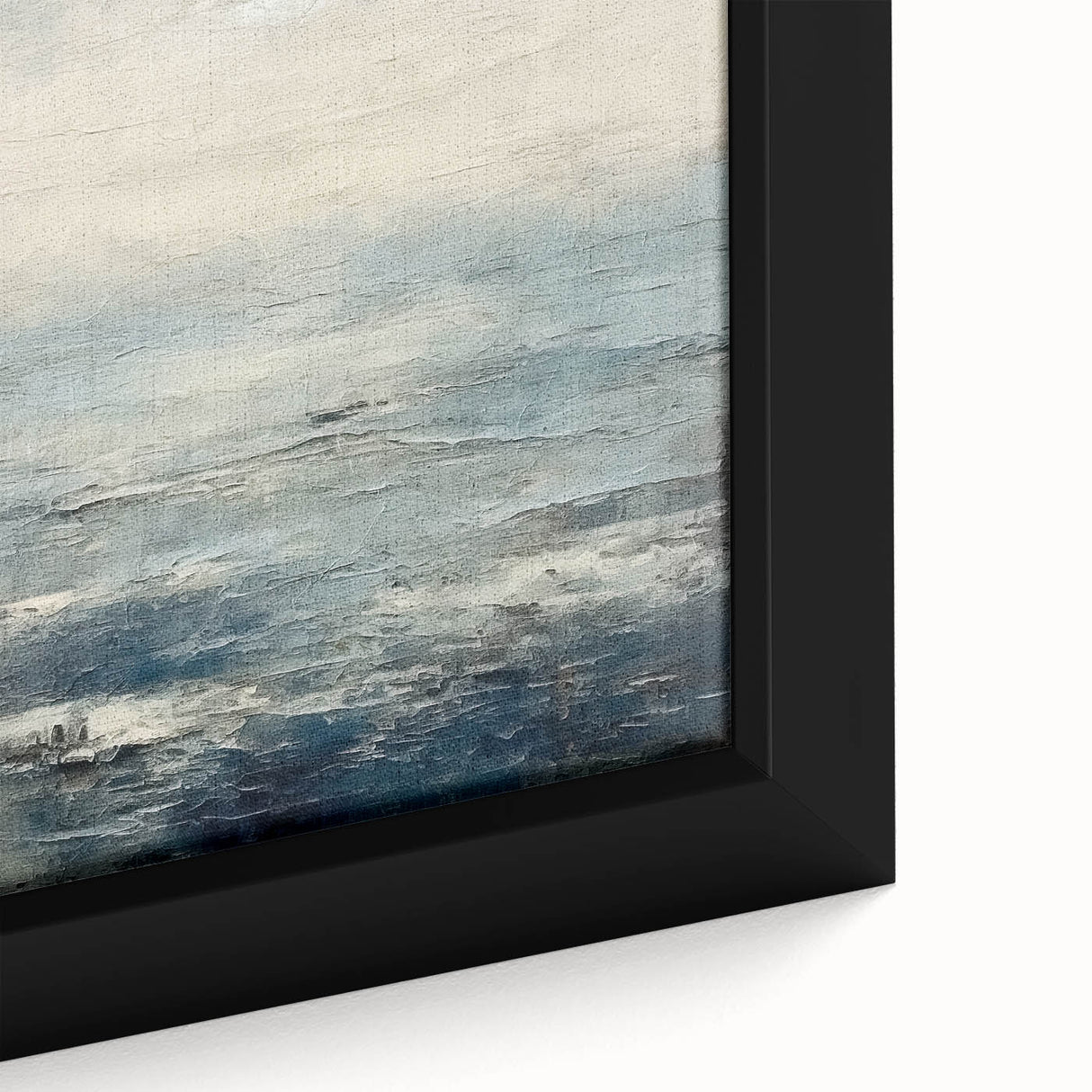 Close-up of framed abstract strokes wall art, showcasing vibrant colors and dynamic brushwork, perfect for modern home decor and artistic interiors.