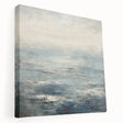 Abstract strokes wall art on stretched canvas showcasing vibrant colors and dynamic patterns, ideal for modern home decor. Side view highlighting texture and depth.