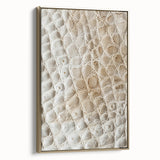 Framed canvas wall art showcasing abstract gold strokes on a textured background, elegantly displayed in a modern setting, perfect for enhancing home decor.