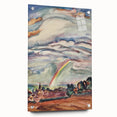 Modern Wall Art: The Rainbow - Vibrant Landscape Watercolor Print