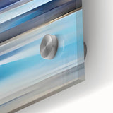 Close-up of abstract strokes wall art on acrylic glass, showcasing vibrant colors and fluid designs, perfect for modern home decor. Ideal for enhancing any interior space with artistic flair.
