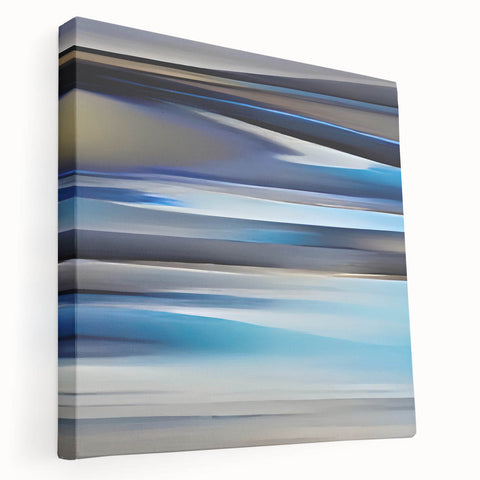 Abstract strokes wall art on stretched canvas showcasing vibrant colors and fluid designs, perfect for modern home decor. Ideal for enhancing living spaces.