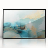 Framed abstract strokes wall art in black acrylic, showcasing dynamic brush strokes and a modern design, ideal for contemporary home decor.