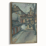 Modern Wall Art: Old Košice - Moody Architectural Landscape Print