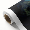 Stunning rolled canvas showcasing a vibrant landscape with intricate cave formations, beautifully textured for depth, packaged securely in a durable cardboard tube for safe delivery. Perfect for enhancing interior decor with natural artistry.