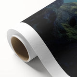 Stunning rolled canvas showcasing a vibrant landscape with intricate cave formations, beautifully textured for depth, packaged securely in a durable cardboard tube for safe delivery. Perfect for enhancing interior decor with natural artistry.
