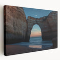 Stretched canvas artwork showcasing a breathtaking side view of rugged cliffs, featuring vibrant colors and intricate details that enhance any landscape decor.