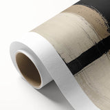 Modern Abstract Living Room Wall Art – Black & Beige Canvas