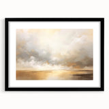 Abstract landscape wall art framed with a black mat, showcasing vibrant colors and intricate patterns, ideal for modern home decor and art enthusiasts.