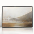 Framed acrylic wall art showcasing an abstract landscape design with vibrant colors and a sleek black frame, perfect for modern home decor. Ideal for enhancing living spaces with artistic flair.