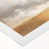 Abstract landscape wall art printed on rolled canvas, showcasing vibrant colors and dynamic shapes, ideal for modern home decor. Packaged securely in a cardboard tube for easy transport and display.