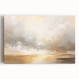 Abstract landscape wall art on stretched canvas, showcasing vibrant colors and fluid shapes, perfect for modern home decor. Ideal for adding an artistic touch to living spaces.
