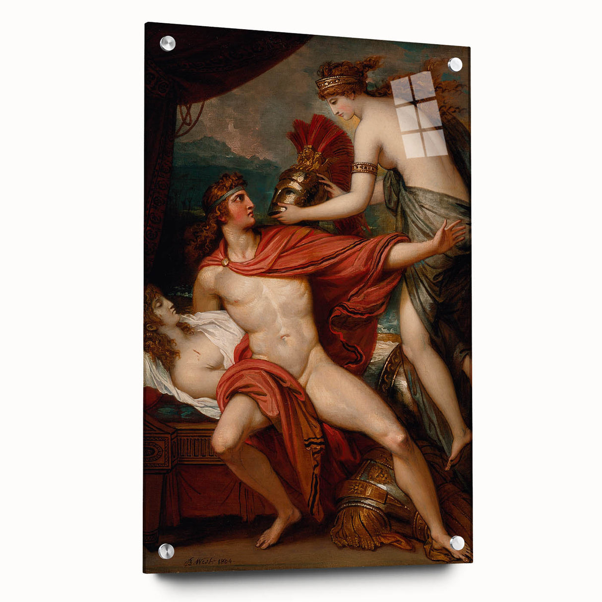 Neoclassical Greek Mythology Art Print - Thetis and Achilles by West
