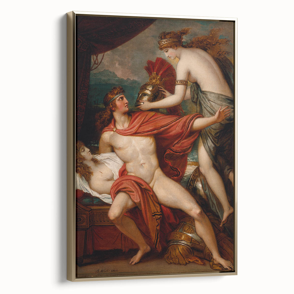 Neoclassical Greek Mythology Art Print - Thetis and Achilles by West